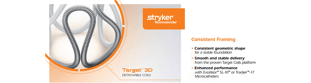 Stryker NV lanza al mercado de sus nuevos coils de embolización TARGETTM 3D
