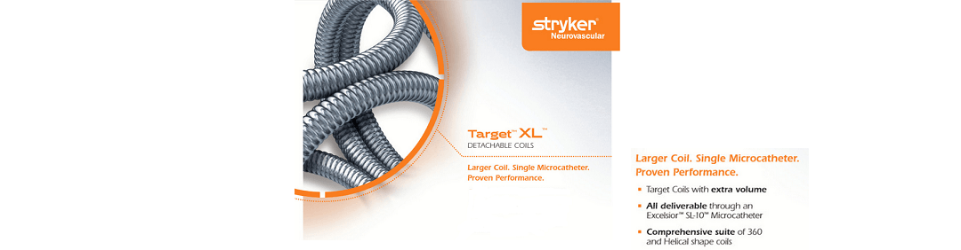 Stryker NV anuncia el lanzamiento de sus nuevos coils de embolización TARGET® XL™