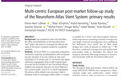 Estudio Europeo multicéntrico post-comercialización para el seguimiento de los resultados del stent Neuroform Atlas