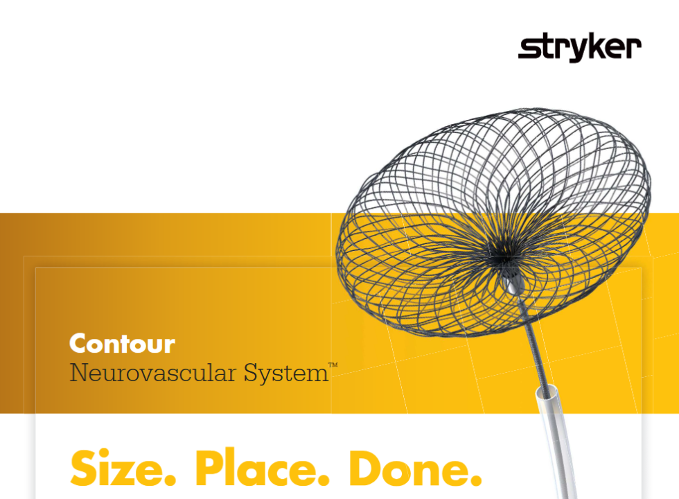 Contour Neurovascular System for endovascular embolization of cerebral ...