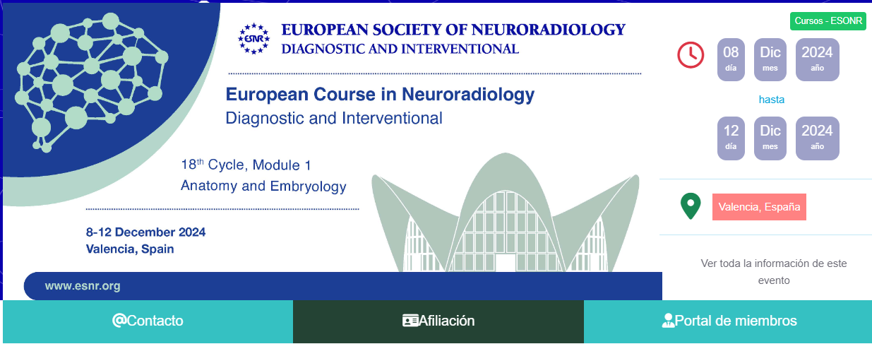 18º Ciclo del Curso Europeo de Neurorradiología